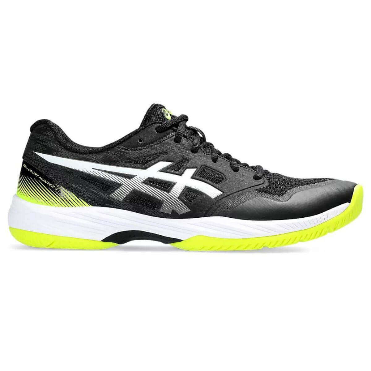 Asics Gel Court Hunter 3 Badminton Shoes (Black/White) – Sportswing.co