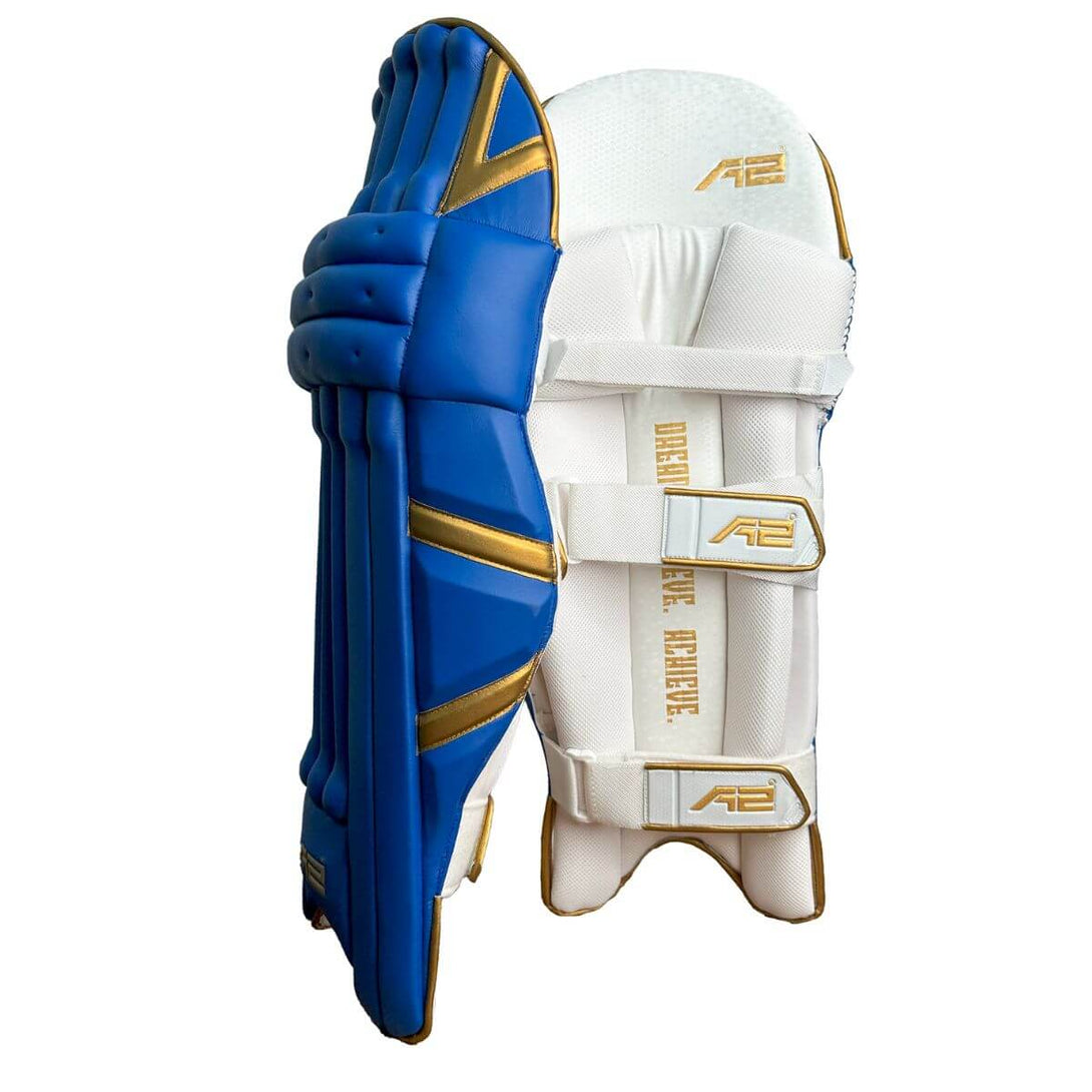 A2 Cricket Batting Pads-Blue & Golden