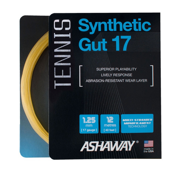 Ashaway Lawn  Synthetic Gold 17 Tennis String-12M