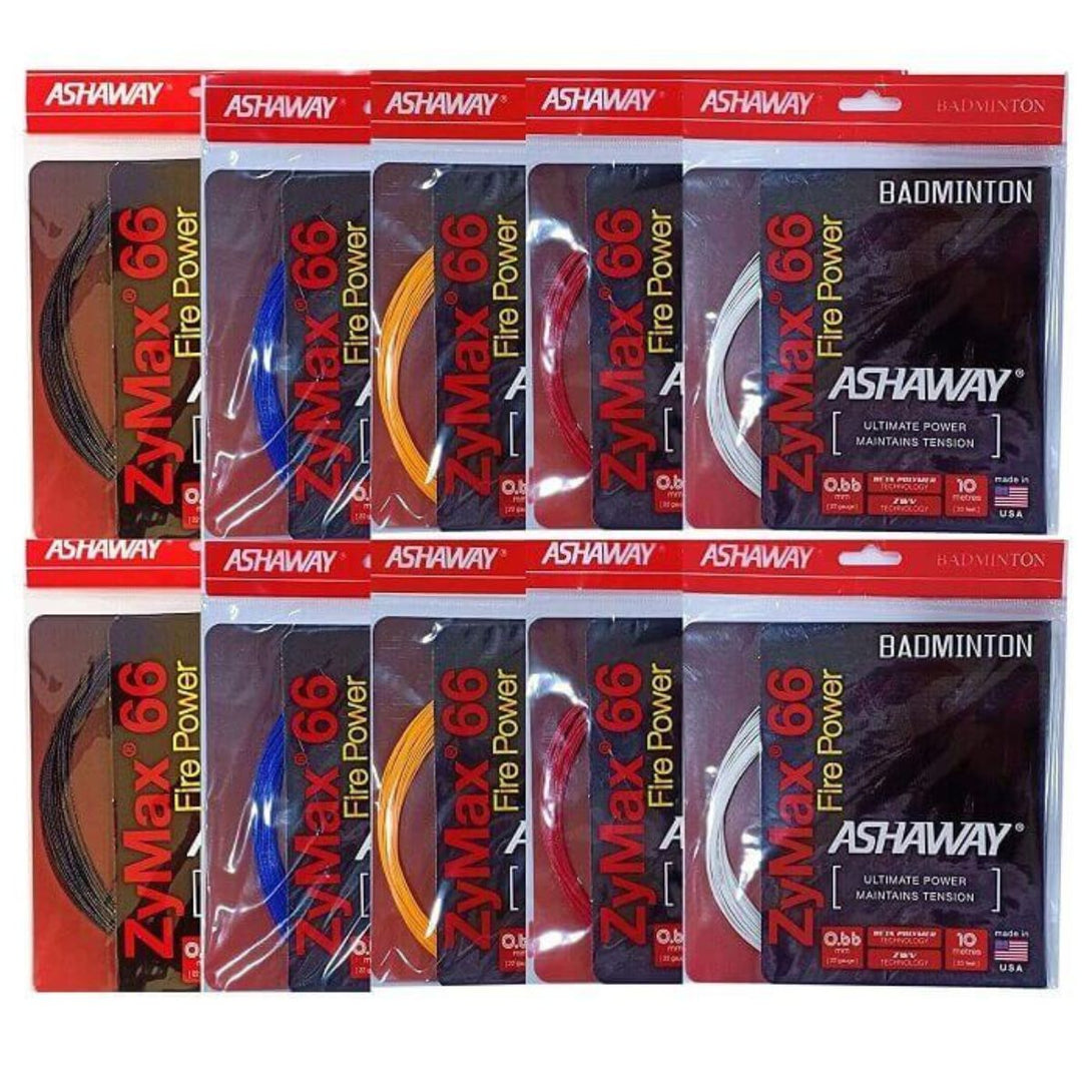 Ashaway Zymax 66 Fire Power Badminton Strings(0.66mm)