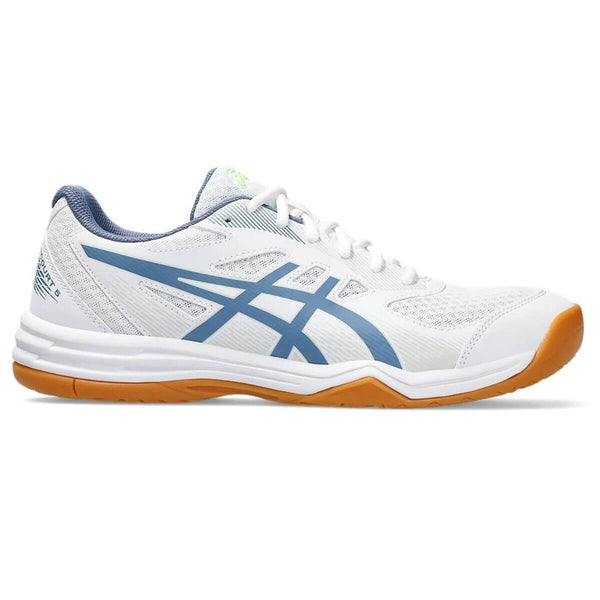 Asics UPCOURT 5 Badminton Shoes (White/Denim Blue)