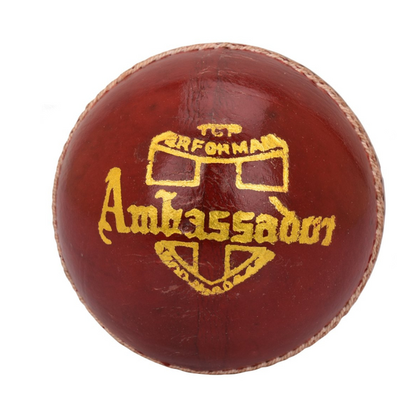 BDM Ambassador Red Cricket Leather Ball (6 balls)