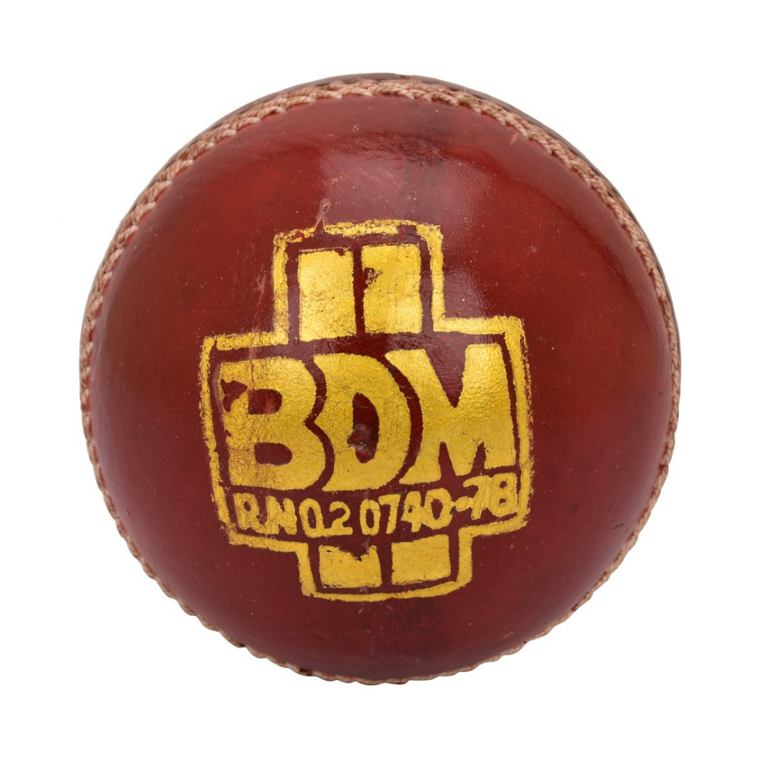 BDM Ambassador Red Cricket Leather Ball (6 balls)