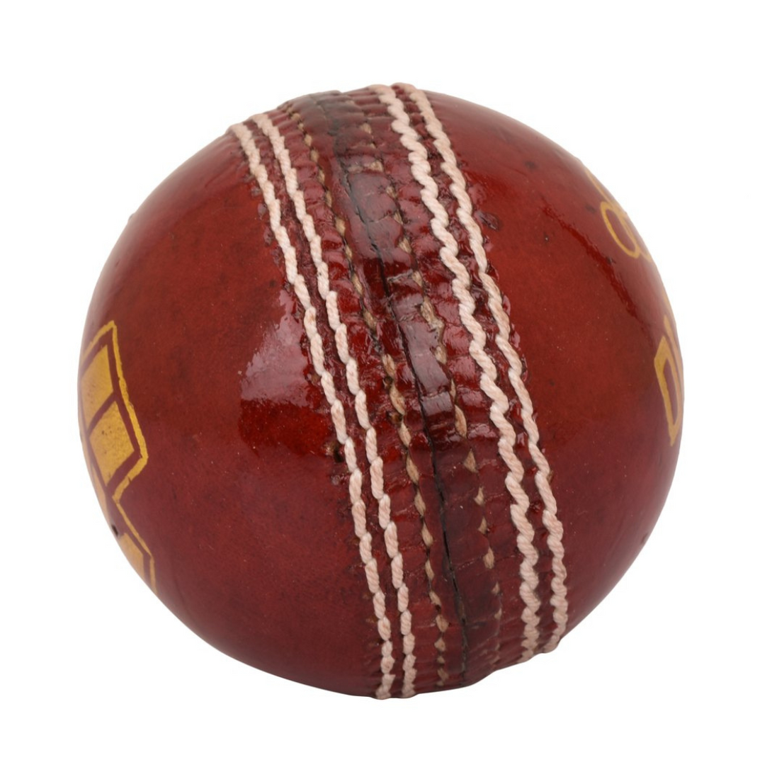 BDM Olympic Red Cricket Leather Ball (Pack of 6)