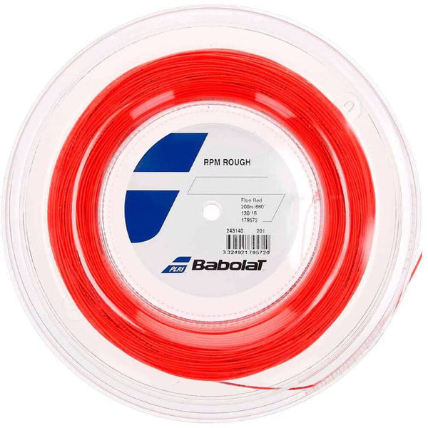 Babolat RPM Rough Tennis String 16 (Fluorescent Red)-200M