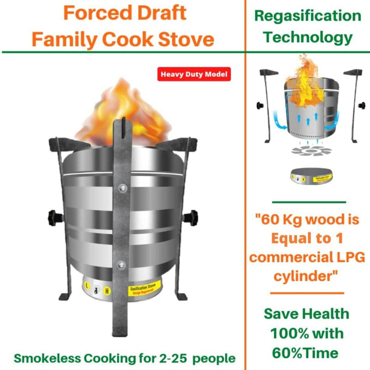 Bioflame Revolutionized Biomass Family Smokeless Cooking Stove