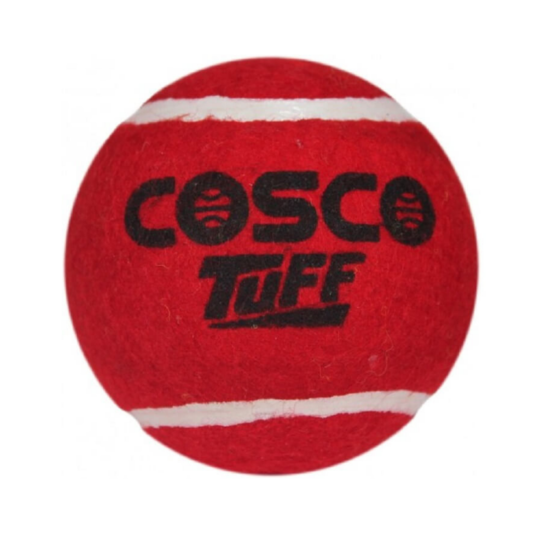 Cosco Tuff Cricket Tennis Ball (Pack of 4 Balls)