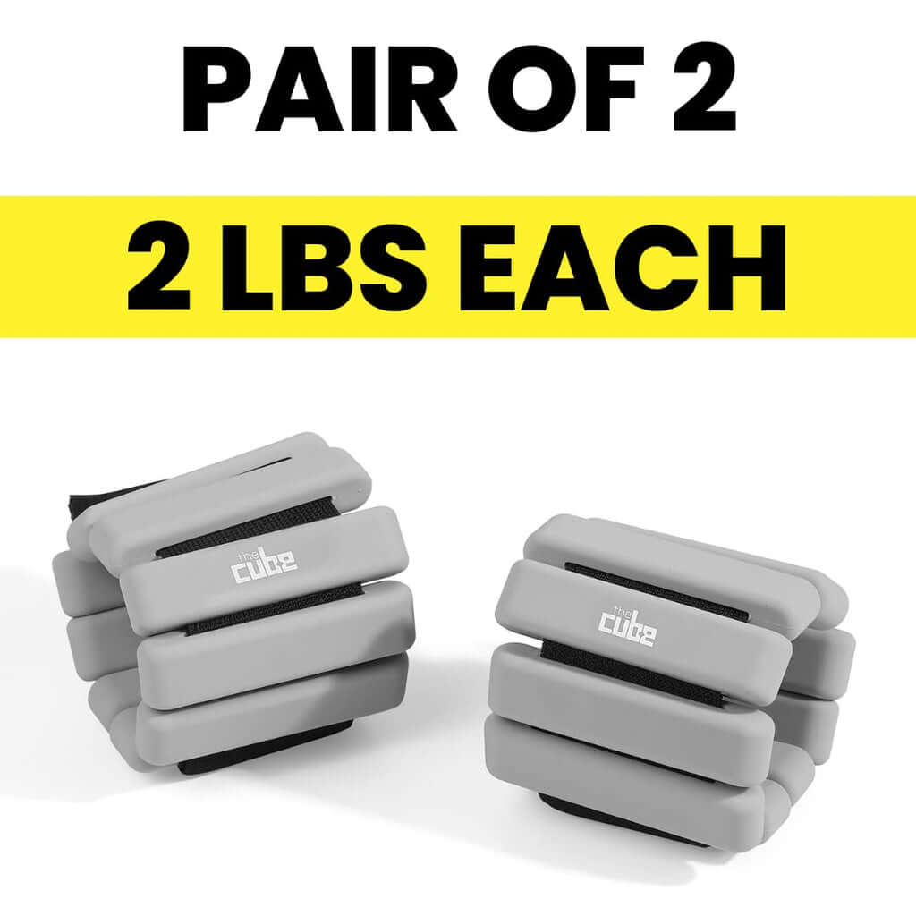 Cube Cuffs Ankle Weights -4LBS-Grey