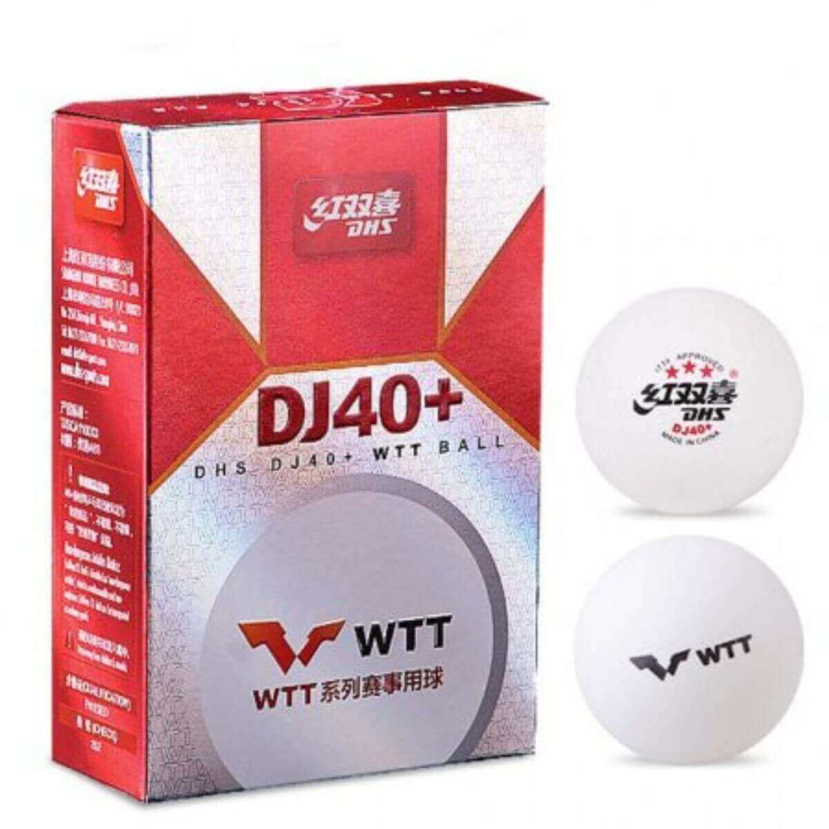 DHS DJ40+ 3 Star WTT Table Tennis Balls (Pack Of 6) – Sportswing.co