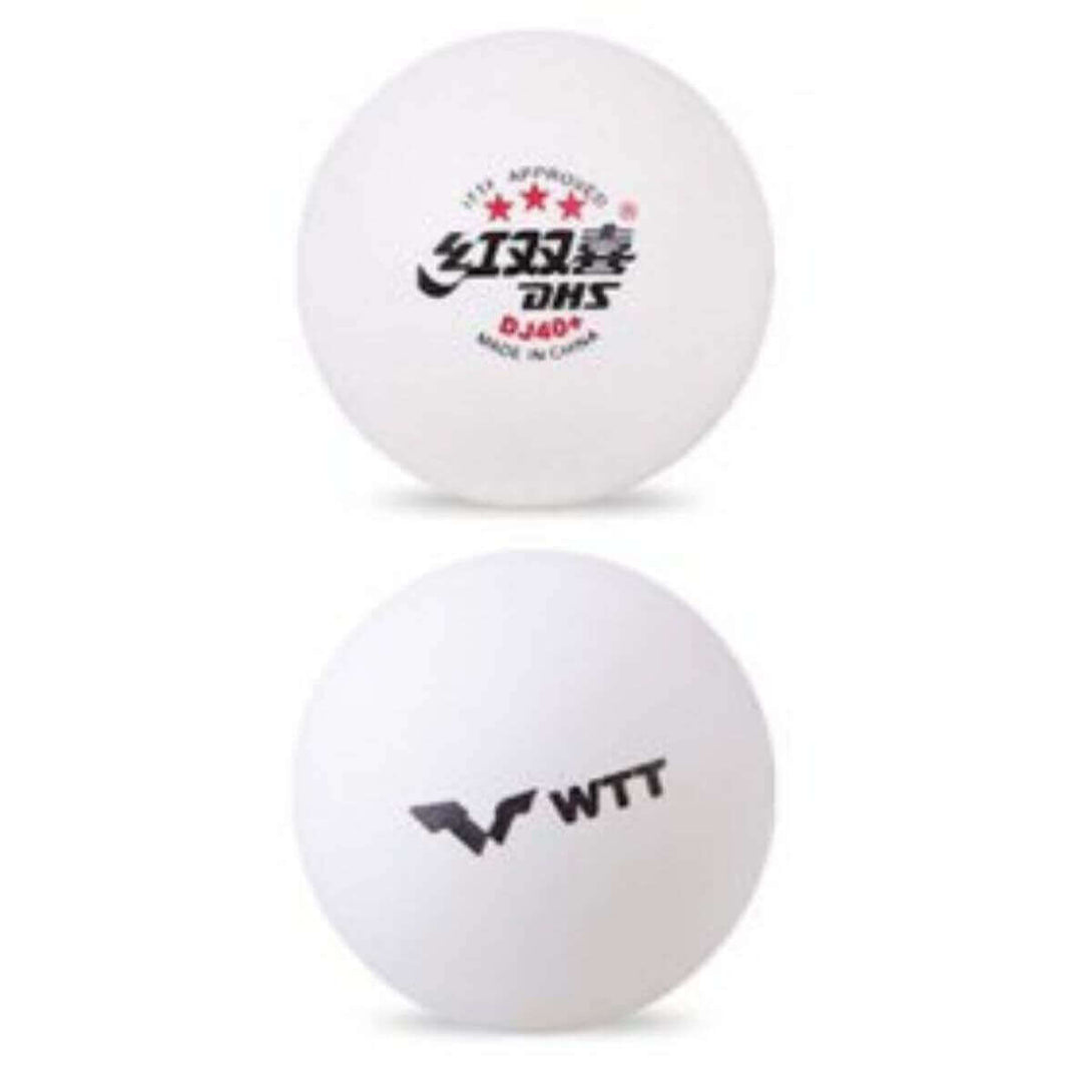 DHS DJ40+ 3 Star WTT Table Tennis Balls (Pack of 6)