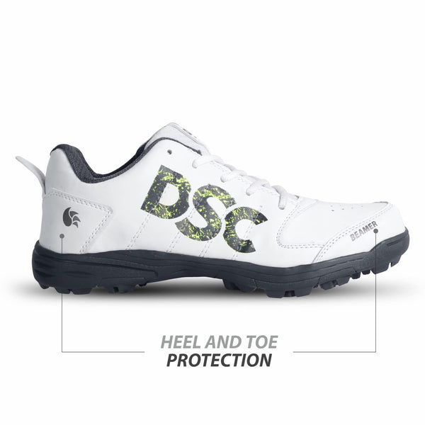 DSC Beamer Cricket Shoes (White/Grey)