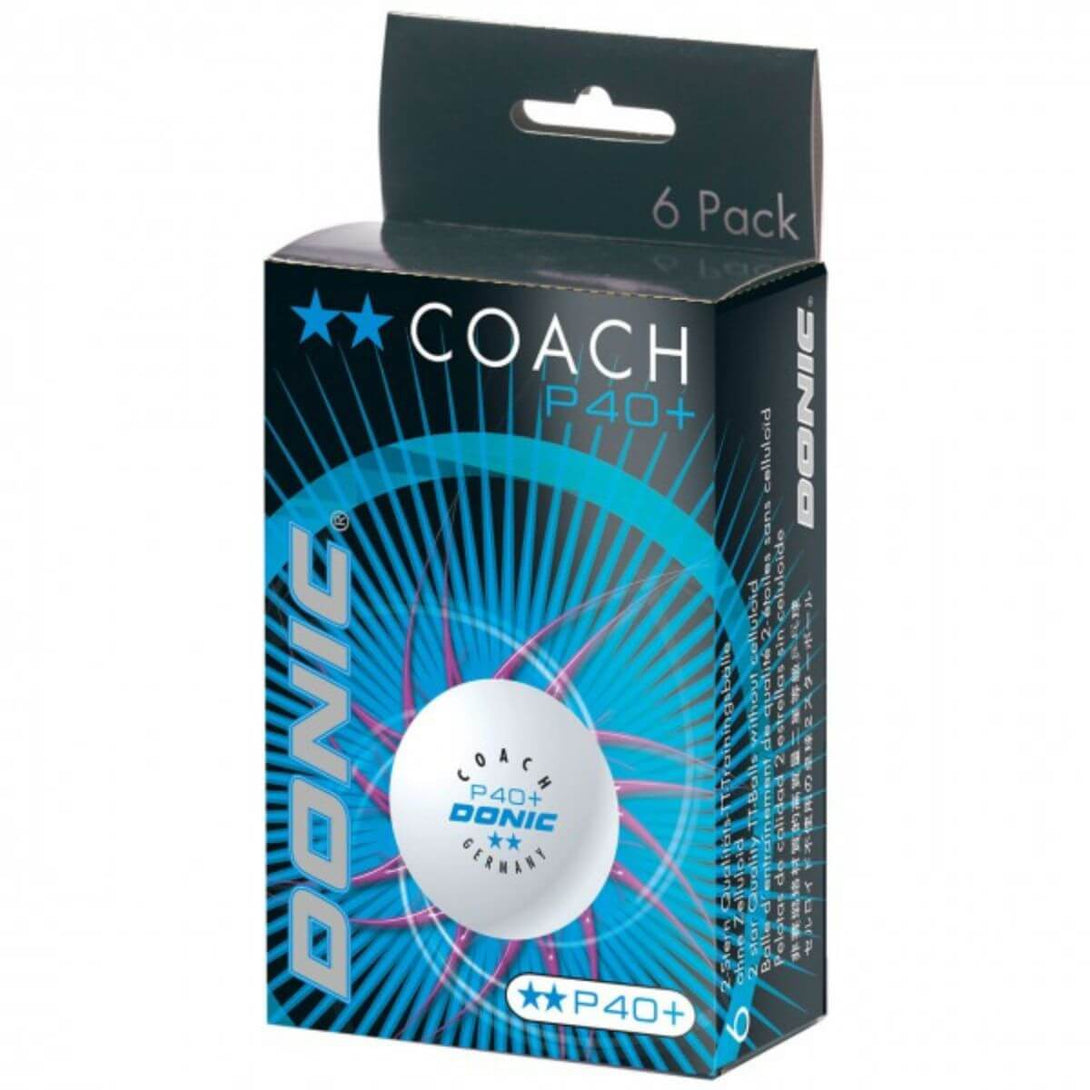 Donic coach P40+ Cell Free Training Table Tennis Balls – ( Pack of 6)