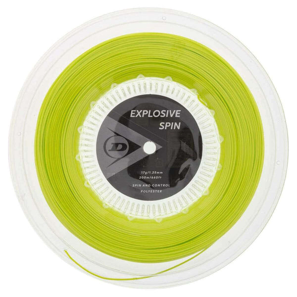 Dunlop Explosive Spin 17 G Tennis String Reel (Yellow)-200M