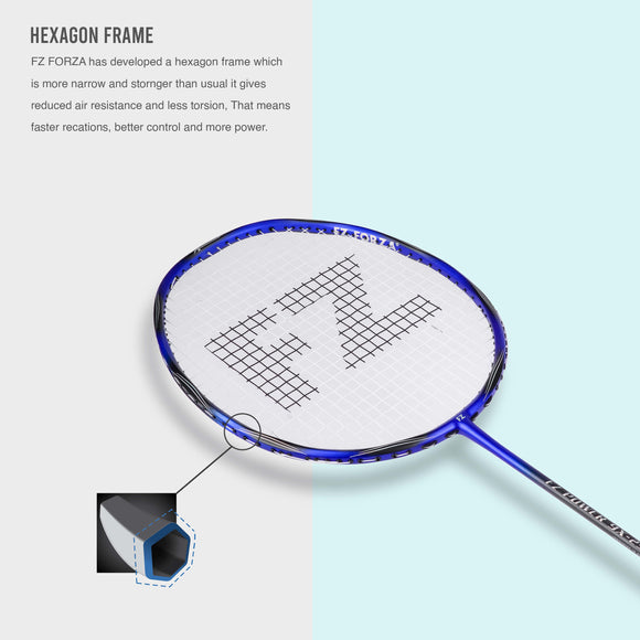 FZ Forza Power 9x-290 Badminton Racquet-Blue