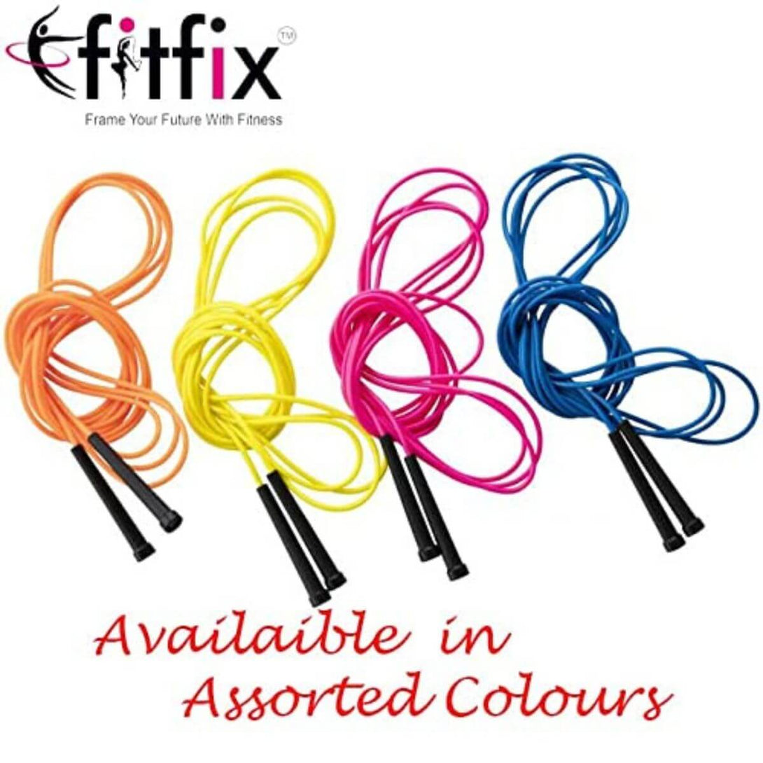 Fitfix 6 Inch Cones Pack 6,10 Space Markers, 4 Meter Ladder & Pencil Skipping Rope Agility Combo