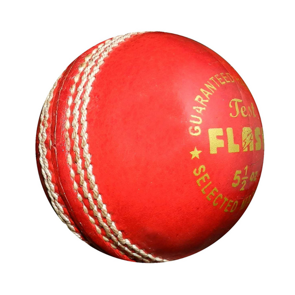 Flash Test Leather Cricket Ball (Pack of 1-2 Balls)