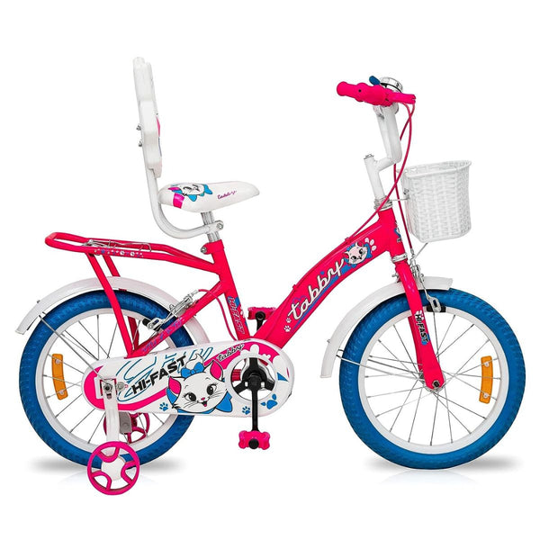 HI-FAST Tabby Kids Cycle for Boys & Girls 5 to 7 Years(16T-Semi-Assembled)16 Inches