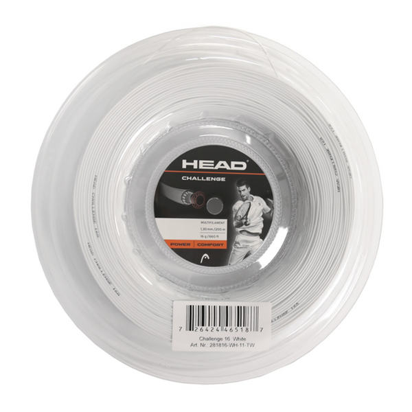 Head Challenge Tennis String Reel (white-200M) - 17/1.25mm