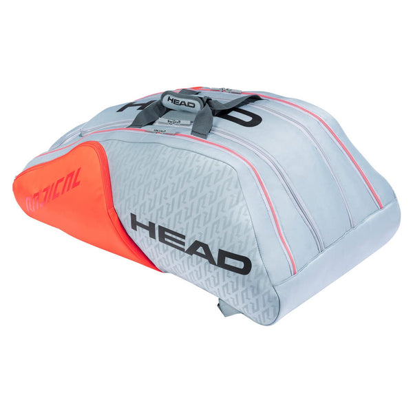 Head Radical Monstercombi 12 Tennis Racket Bag (Grey/Orange)