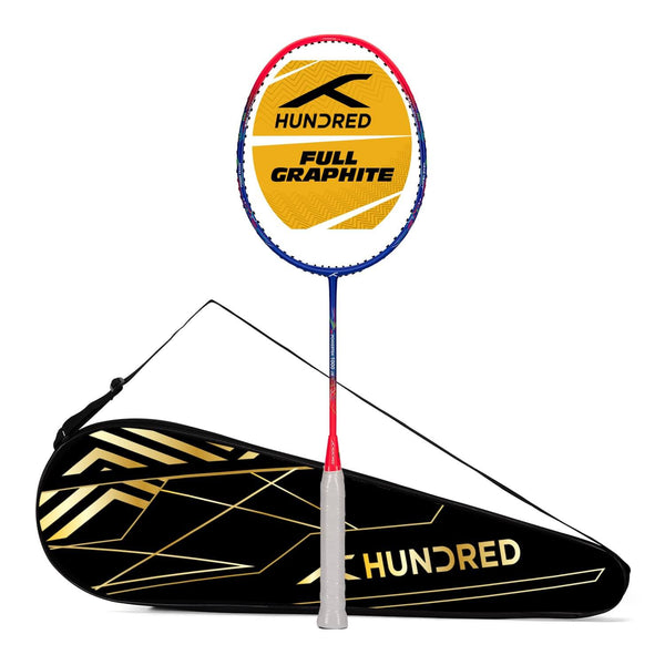 Hundred Powertek 1000 JR Badminton Racquet-Navy/Pink