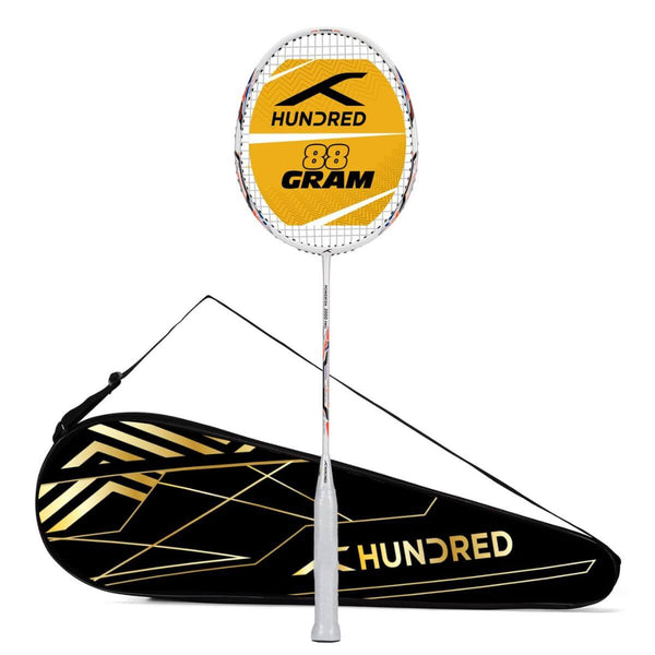 Hundred Powertek 2000 Pro Badminton Racquet-White