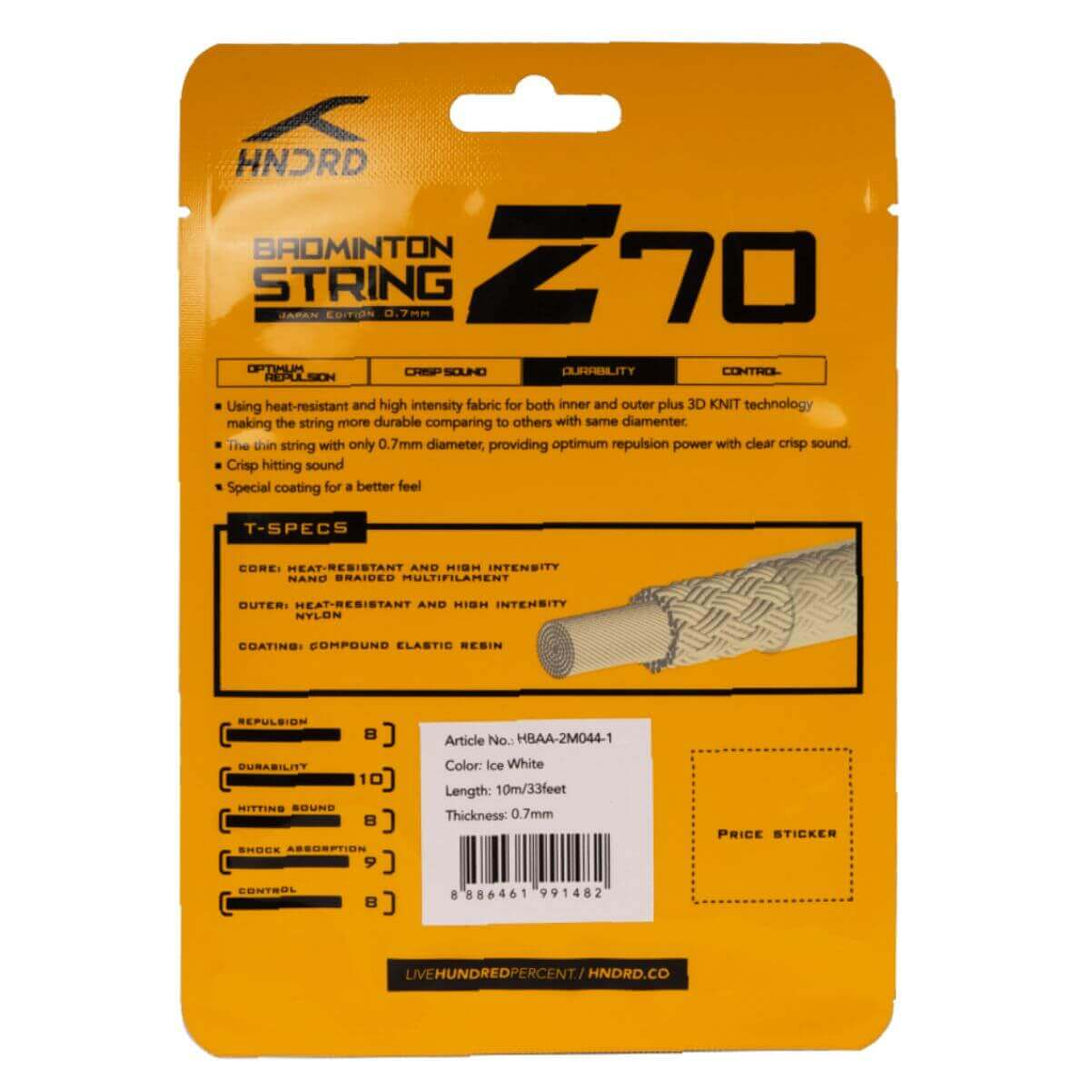 Hundred 70 Z Badminton String -Ice white