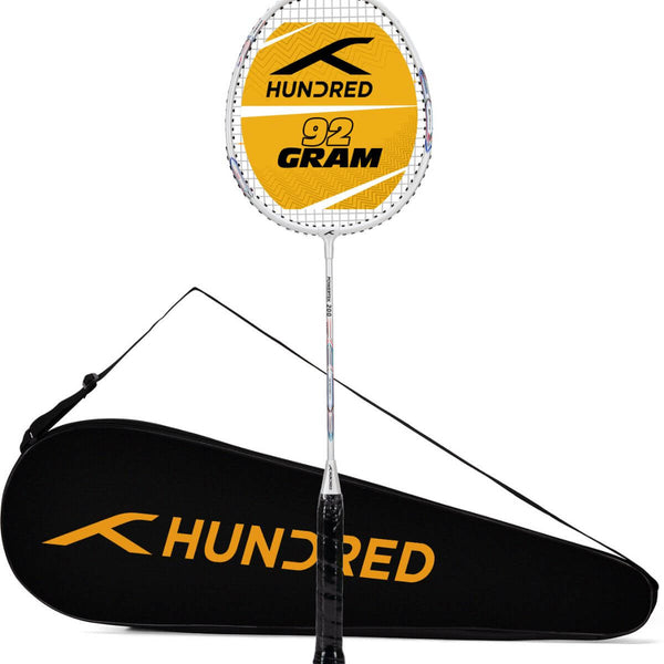 Hundred Powertek 200 Badminton Racquet-White