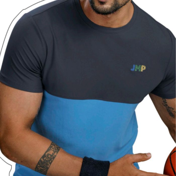 JMP J178 Mens Half Sleeve T-Shirt -Blue