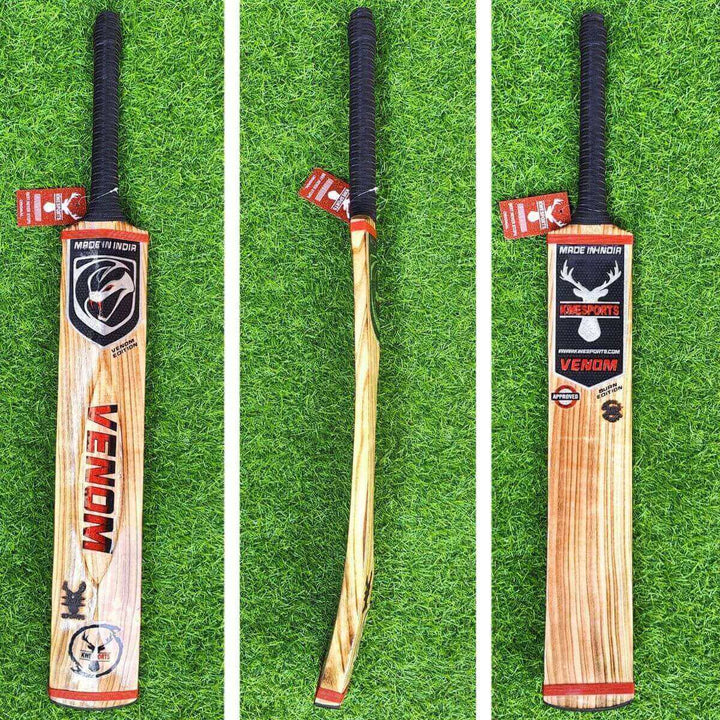 KWE Venom Burn Edition Hard Tennis Kashmir Willow Bat