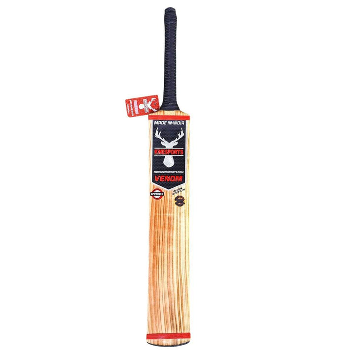 KWE Venom Burn Edition Hard Tennis Kashmir Willow Bat