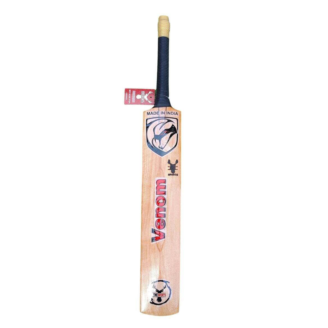 KWE Venom Pro Hard Tennis Kashmir Willow Bat- Gold Edition