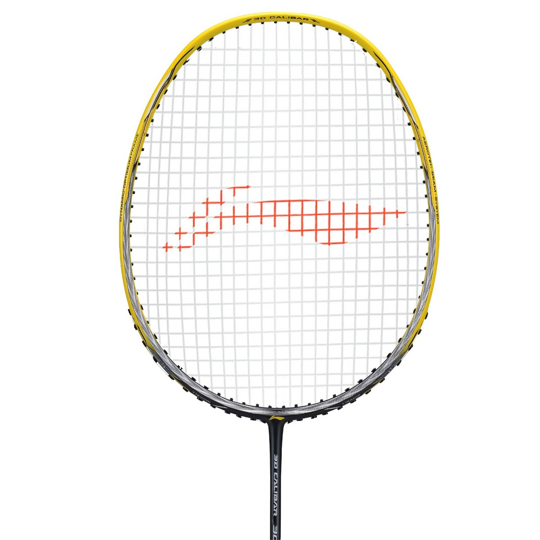 Li-Ning 3D CALIBAR 300 Badminton Racquet (Yellow Grey)