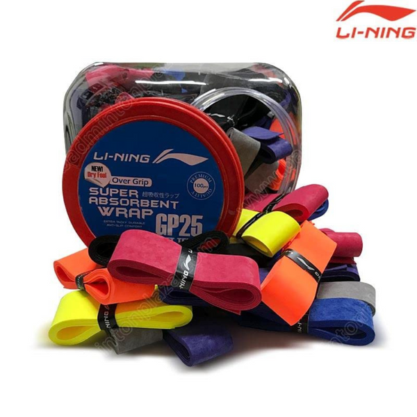 Li-Ning GP 25 Super Badminton Grip For Wet Hand (Pack of 100)