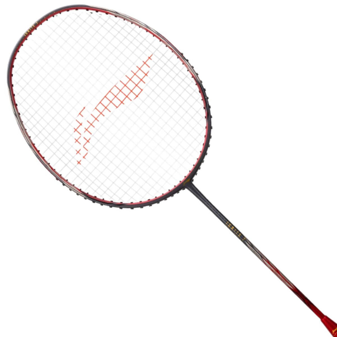 Li-Ning Ignite 7 Strung Badminton Racquet-Olive Grey/Orange