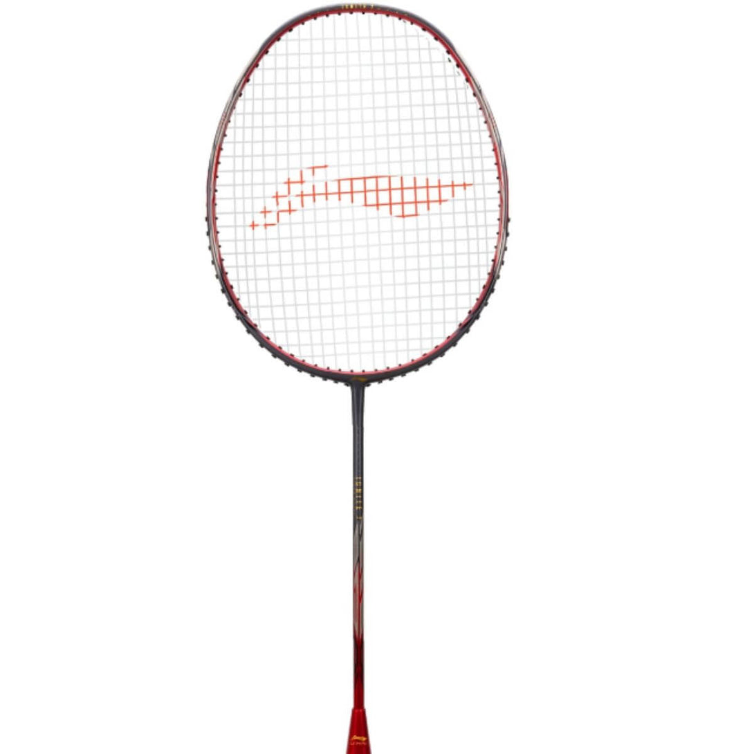 Li-Ning Ignite 7 Strung Badminton Racquet-Olive Grey/Orange