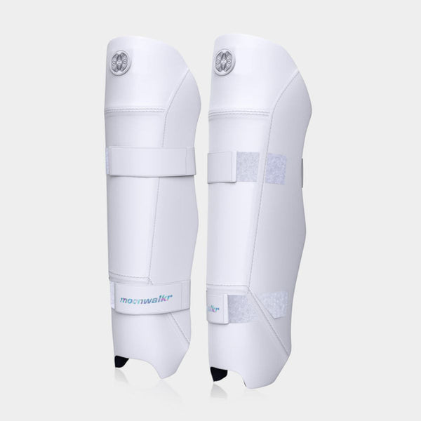 Moonwalkr Cricket Keeping Shin Guards (White)