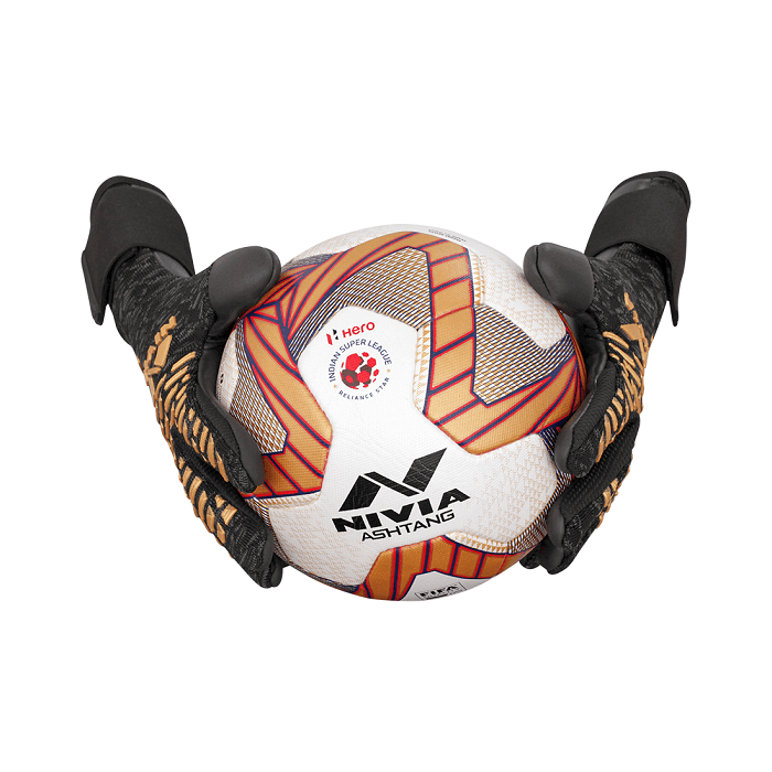 Nivia Ashtang Gold Football Goalkeeper Gloves