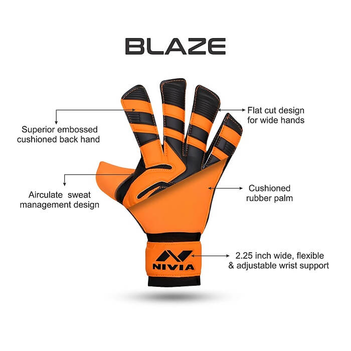 Nivia Blaze Football GoalKeeper Gloves