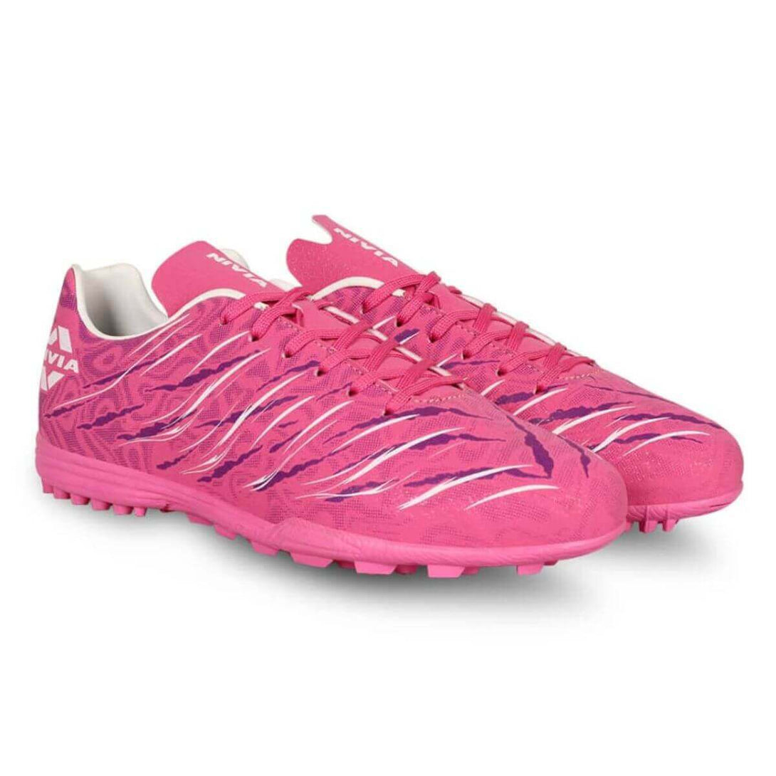 Nivia Carbonite 6.0 Football Turf Shoe-Fuchsia Rose