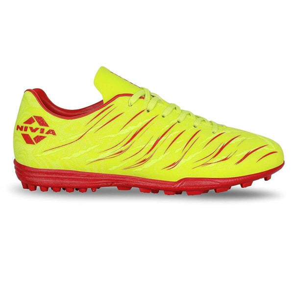 Nivia Carbonite 6.0 Football Turf Shoe-Sulphur Green