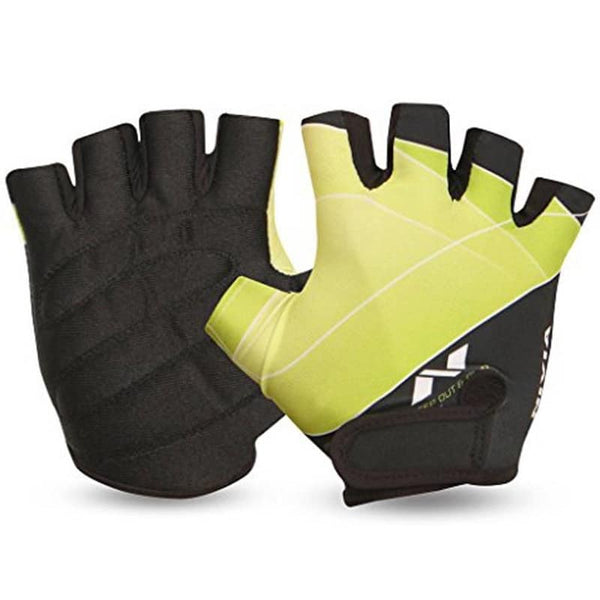 Nivia Crystal Stretchable Fabric Sports Gloves-M