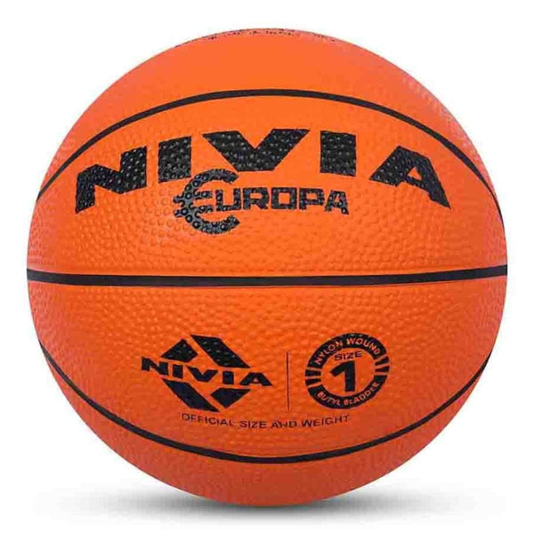 Nivia Europa Basketball (Orange)-Size-1