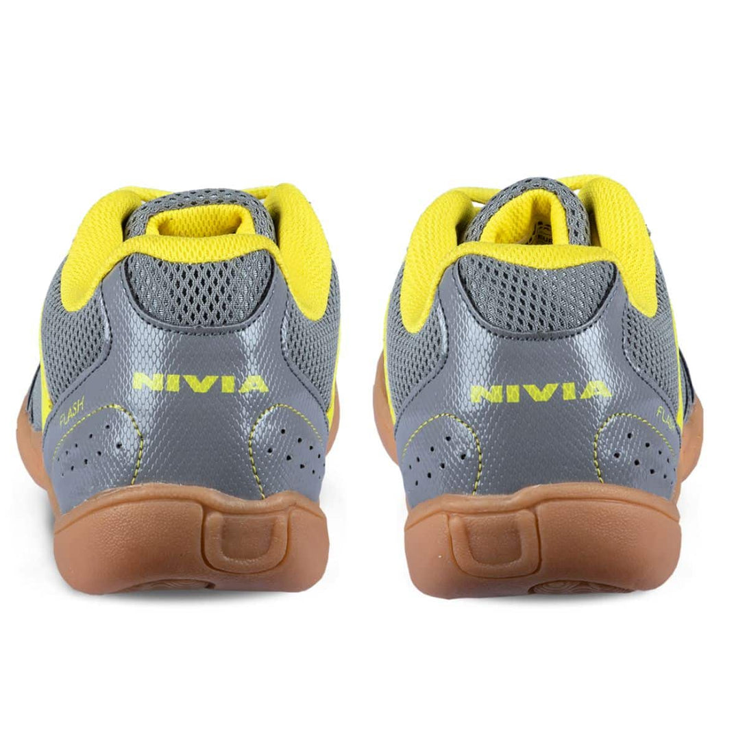 Nivia Flash BadmintonVolleyball Shoes -Grey