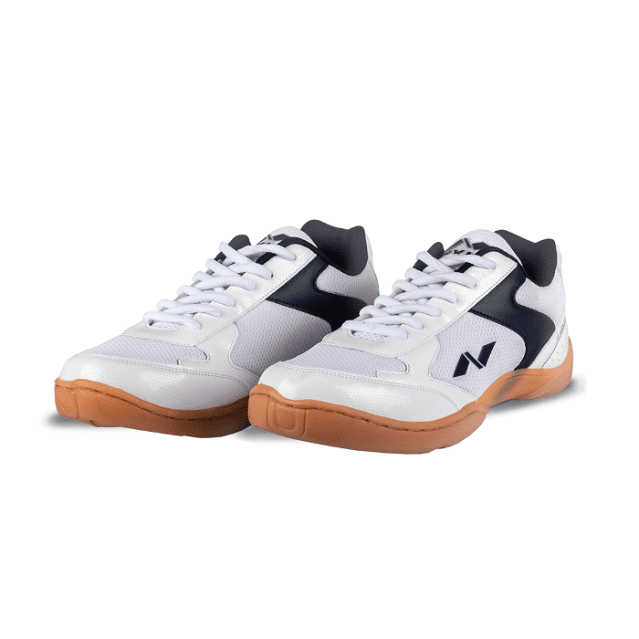 Nivia Flash Badminton/Volleyball  Shoes -White/Blue