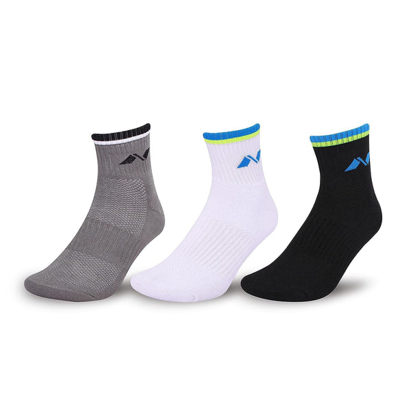 Nivia Foot Compress Sports Socks Ankle (Pack Of 3)