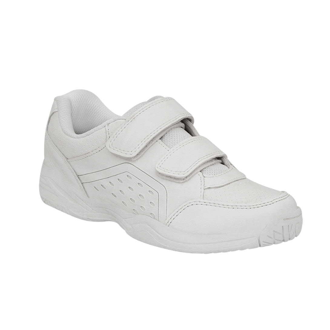 Nivia School Shoes Velcro Kids (White-412) - K9