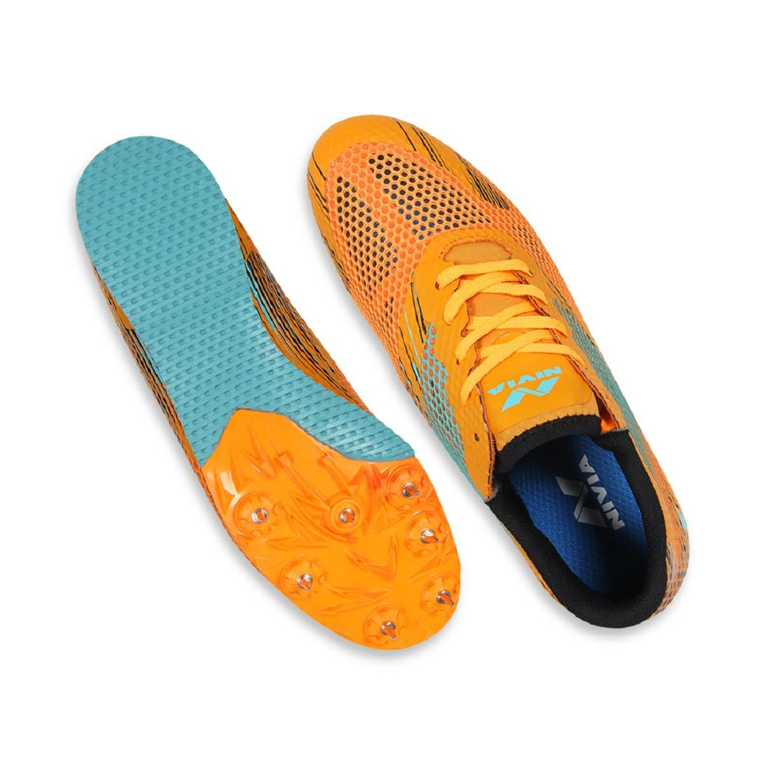 Nivia TF-800 Running Spikes (Orange)