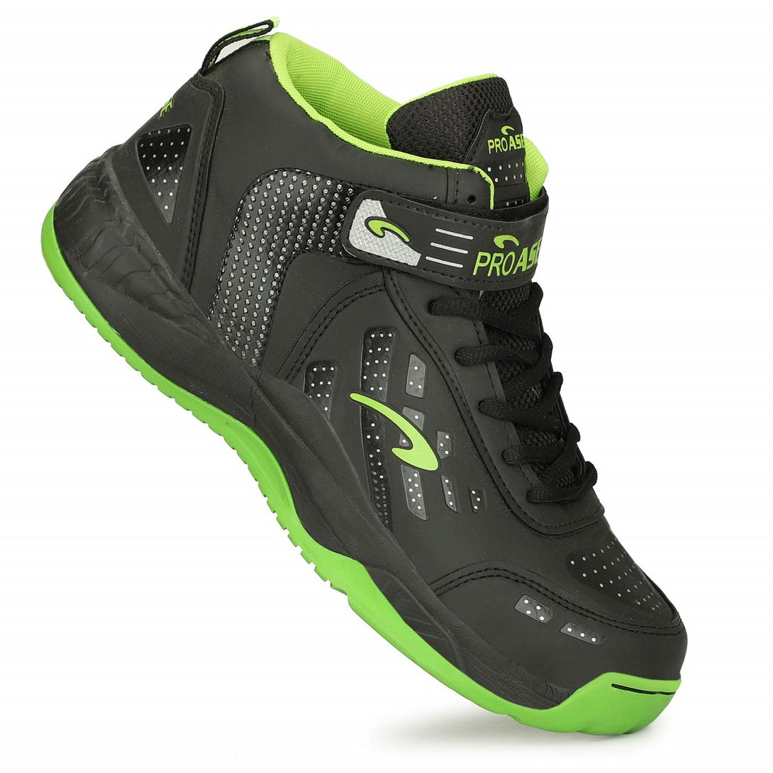 Proase BB 202 Basketball Shoes (Black/Green)