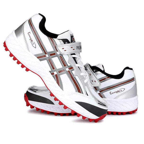 Proase CG002 Cricket Shoes (White/Red)