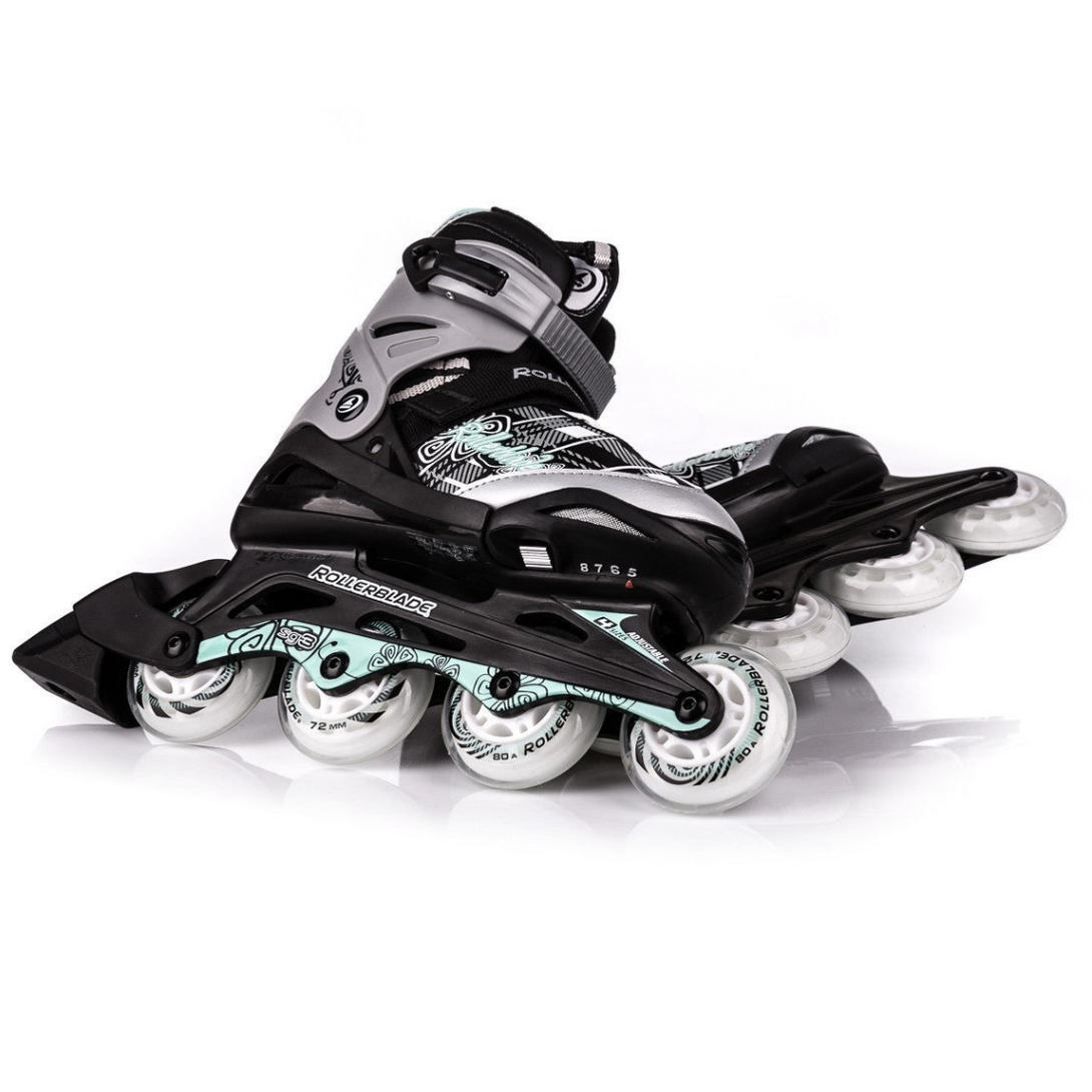 Rollerblade Alpha XR G Inline Skates (Black/Light Green )